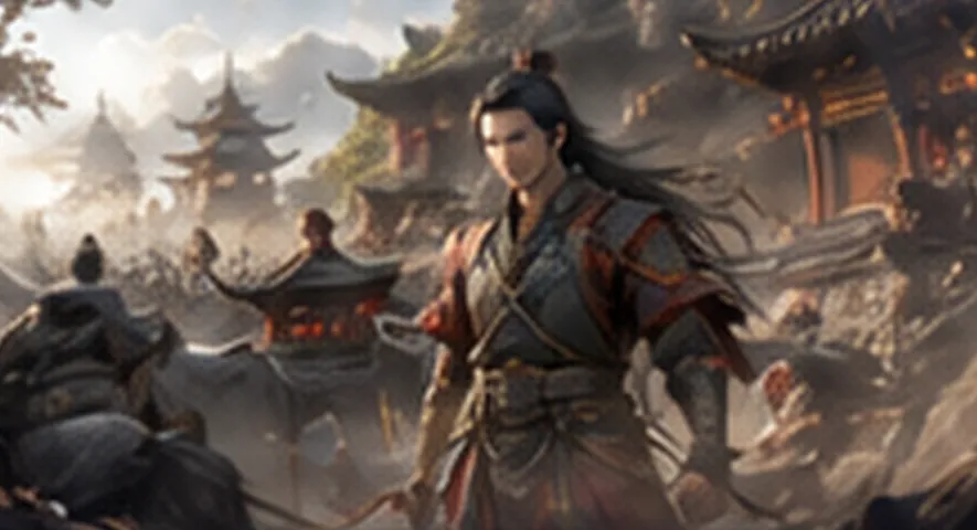 AI 漫剧画面:新国风武侠