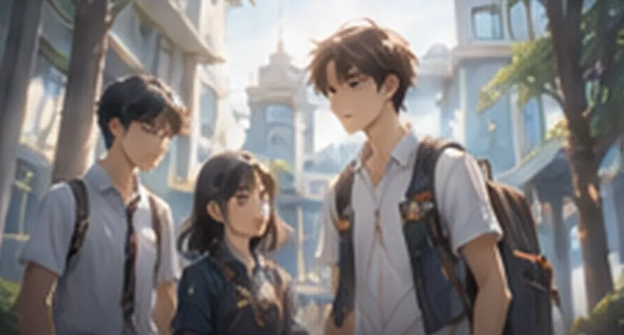 AI 漫剧画面:都市青春治愈